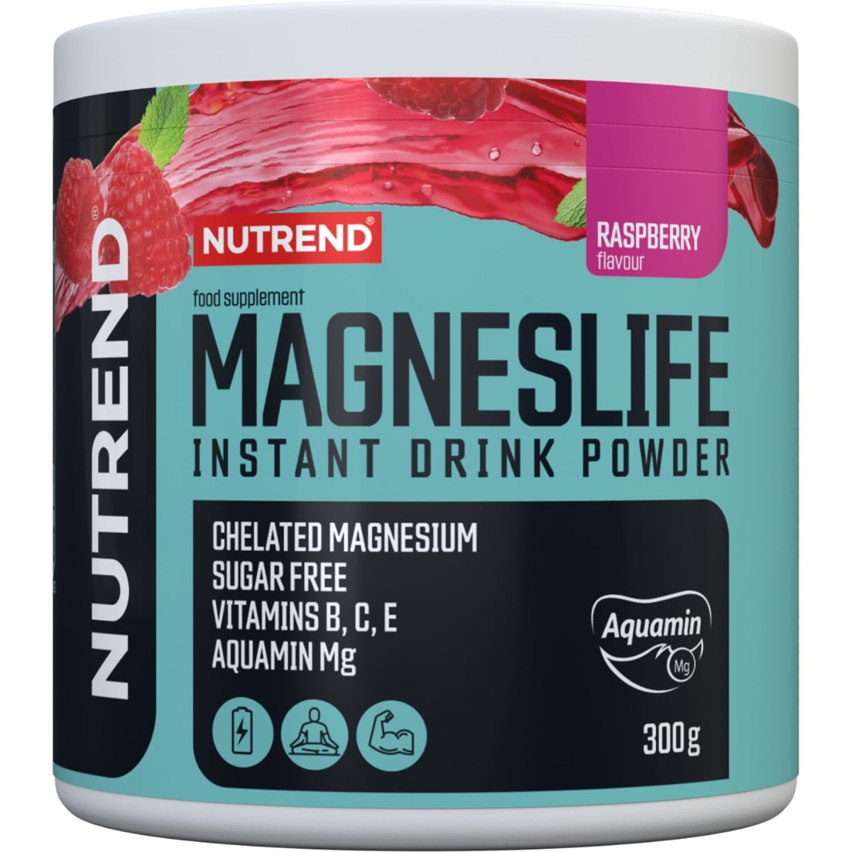 Nutrend Hořčík, B, C, E • Magneslife Instant Drink Powder 300 g
