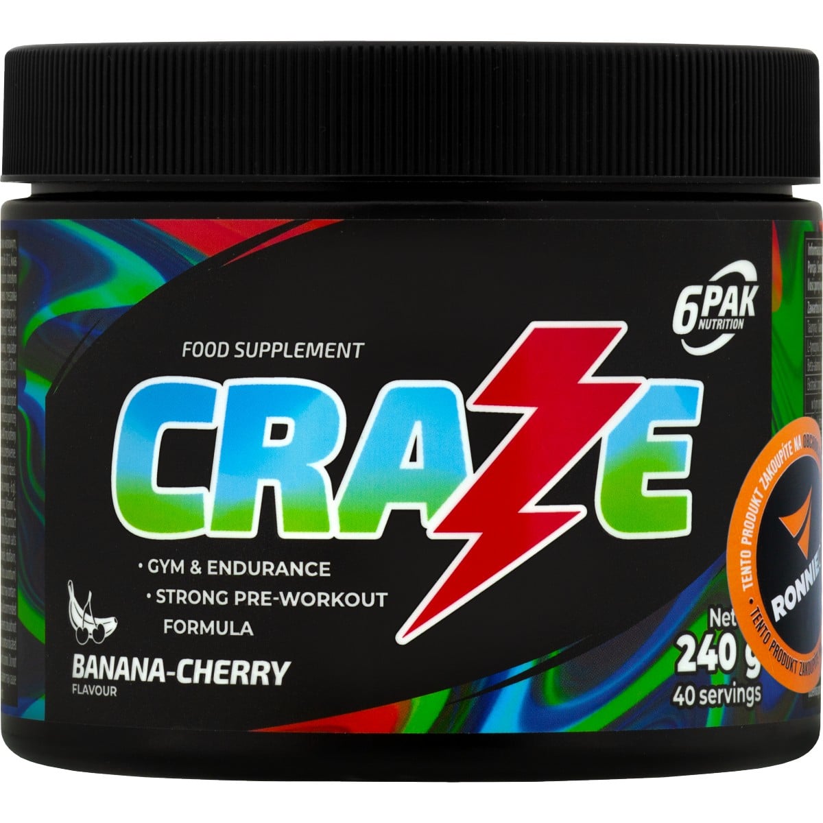6Pak Nutrition Craze Pre-workout 240 g
