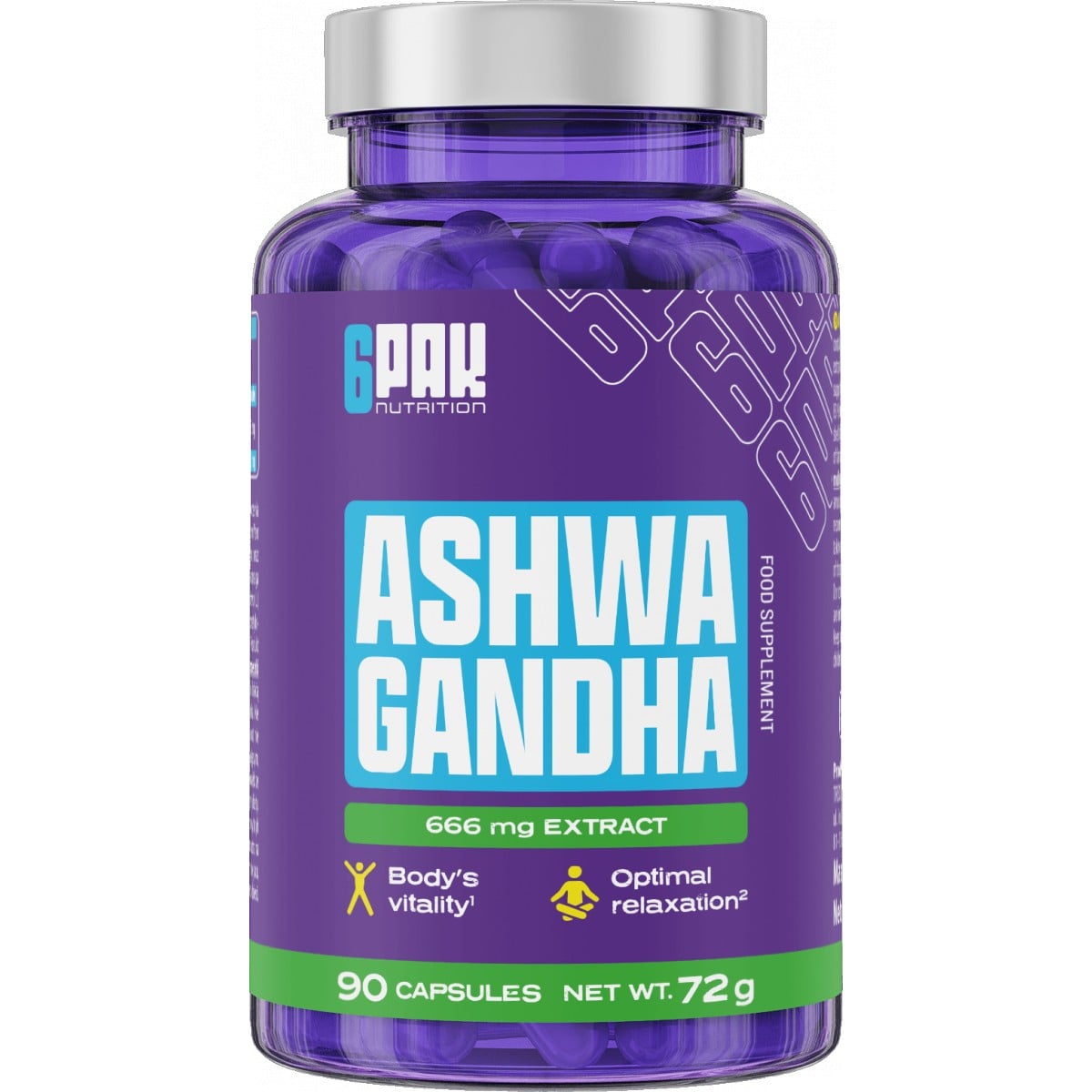 6Pak Nutrition Ashwagandha 90 kapsúl