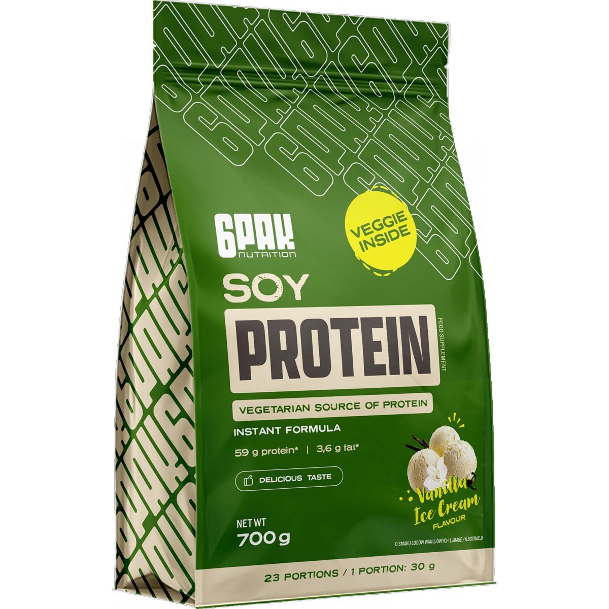 6Pak Nutrition Veganský protein • Vegan Soy Protein 700 g