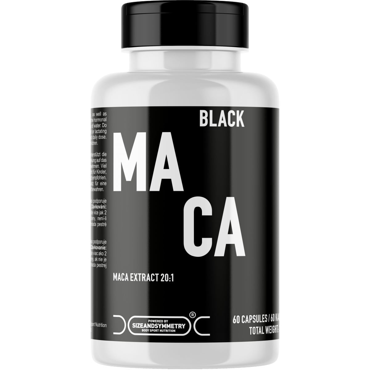 Sizeandsymmetry Black Maca 60 cps