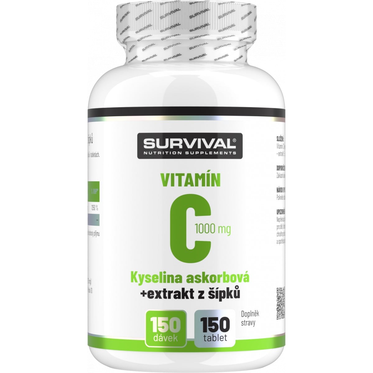Survival Vitamín C 1000 mg + extrakt zo šípok 150 tabliet