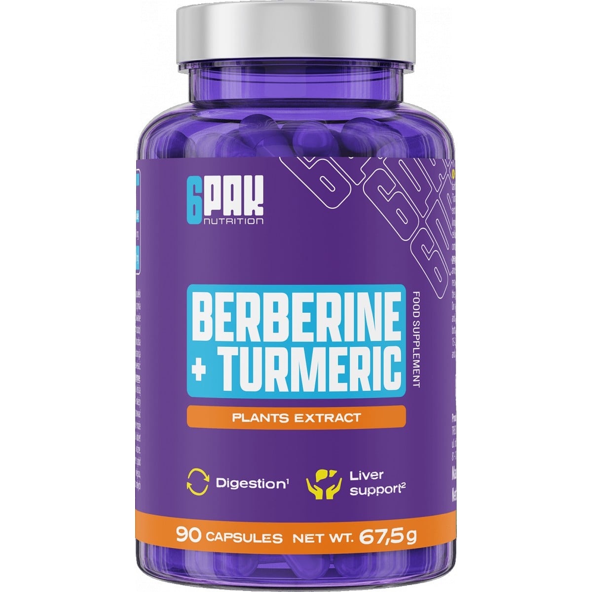 6Pak Nutrition Berberin + kurkuma 90 cps