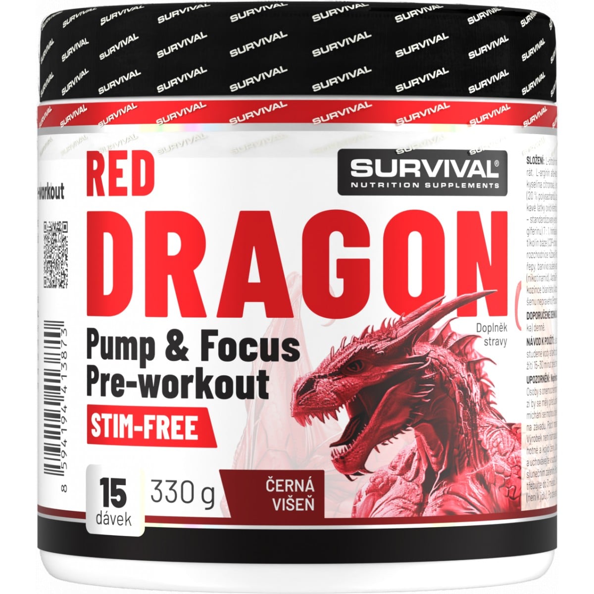 Survival Red Dragon Pump & Focus Pre-workout 330 g