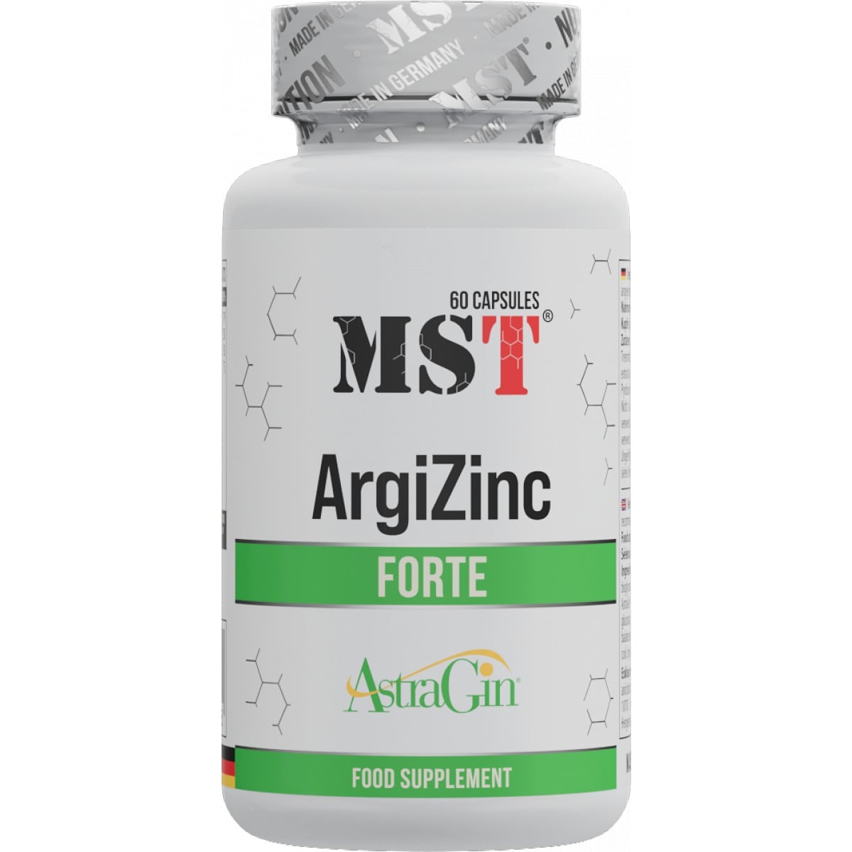 MST Nutrition Zinek, arginin • ArgiZinc Forte 60 cps