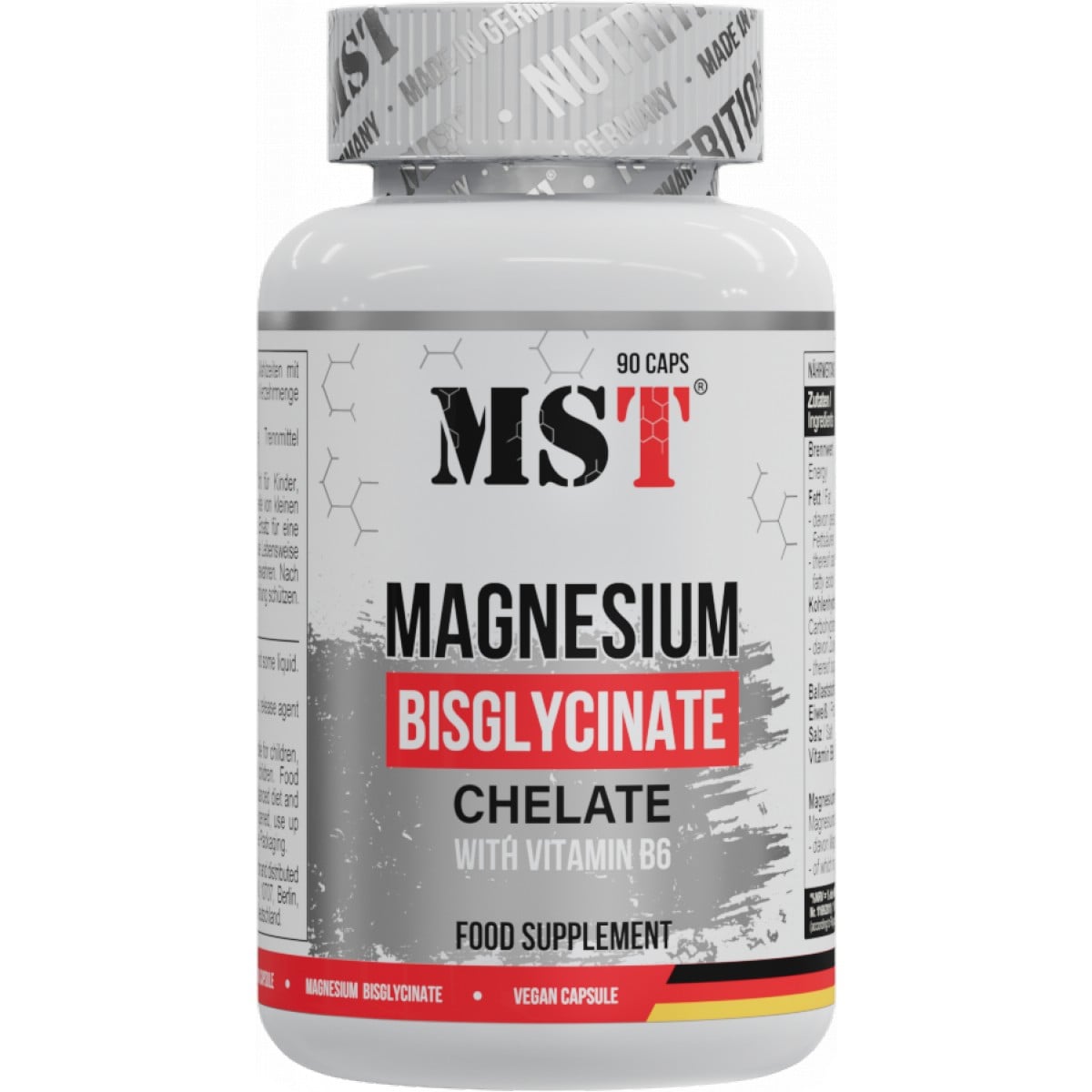 MST Nutrition Magnézium Bisglycinate Chelate with Vitamin B6 240 cps
