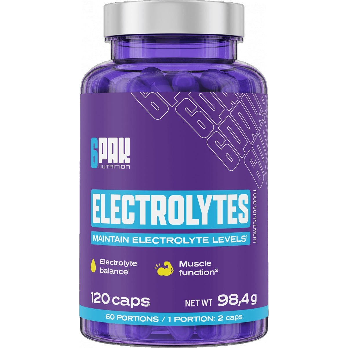 6Pak Nutrition Electrolytes Caps 120 cps