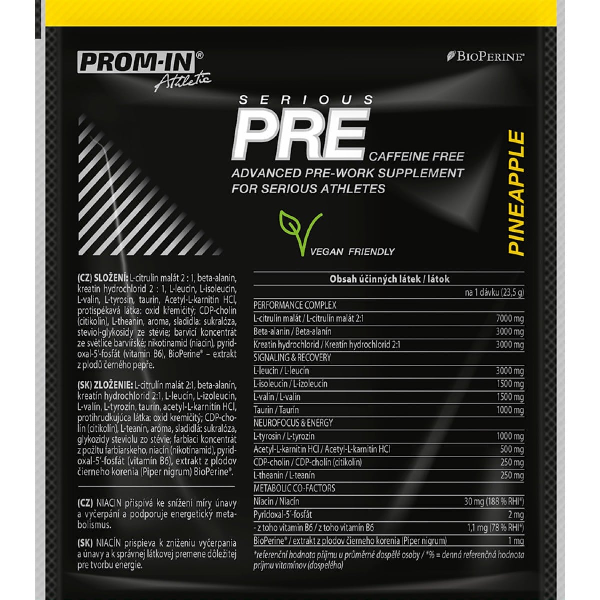 PROM-IN Serious PRE 2.0 (sáčky) 23,5 g