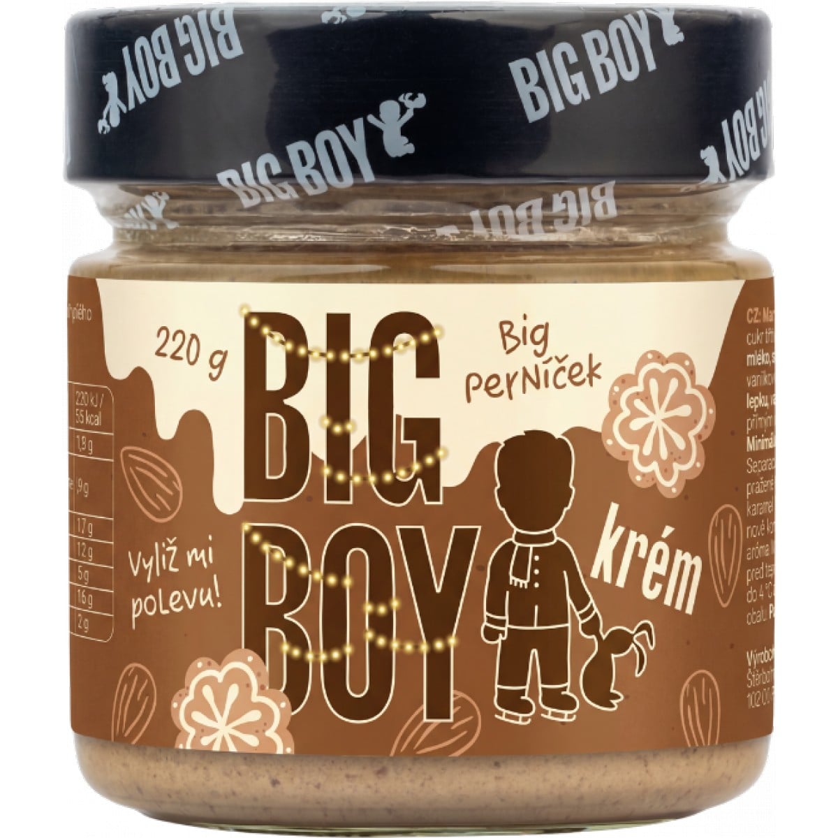 Big Boy Mandľový krém Big perníček 220 g