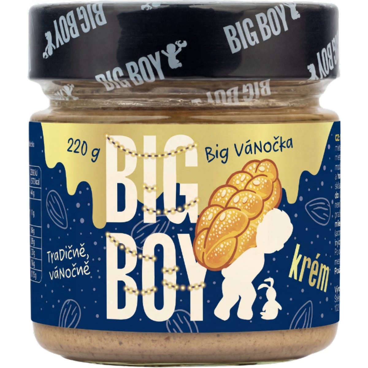 Big Boy Mandlový krém Big vánočka 220 g