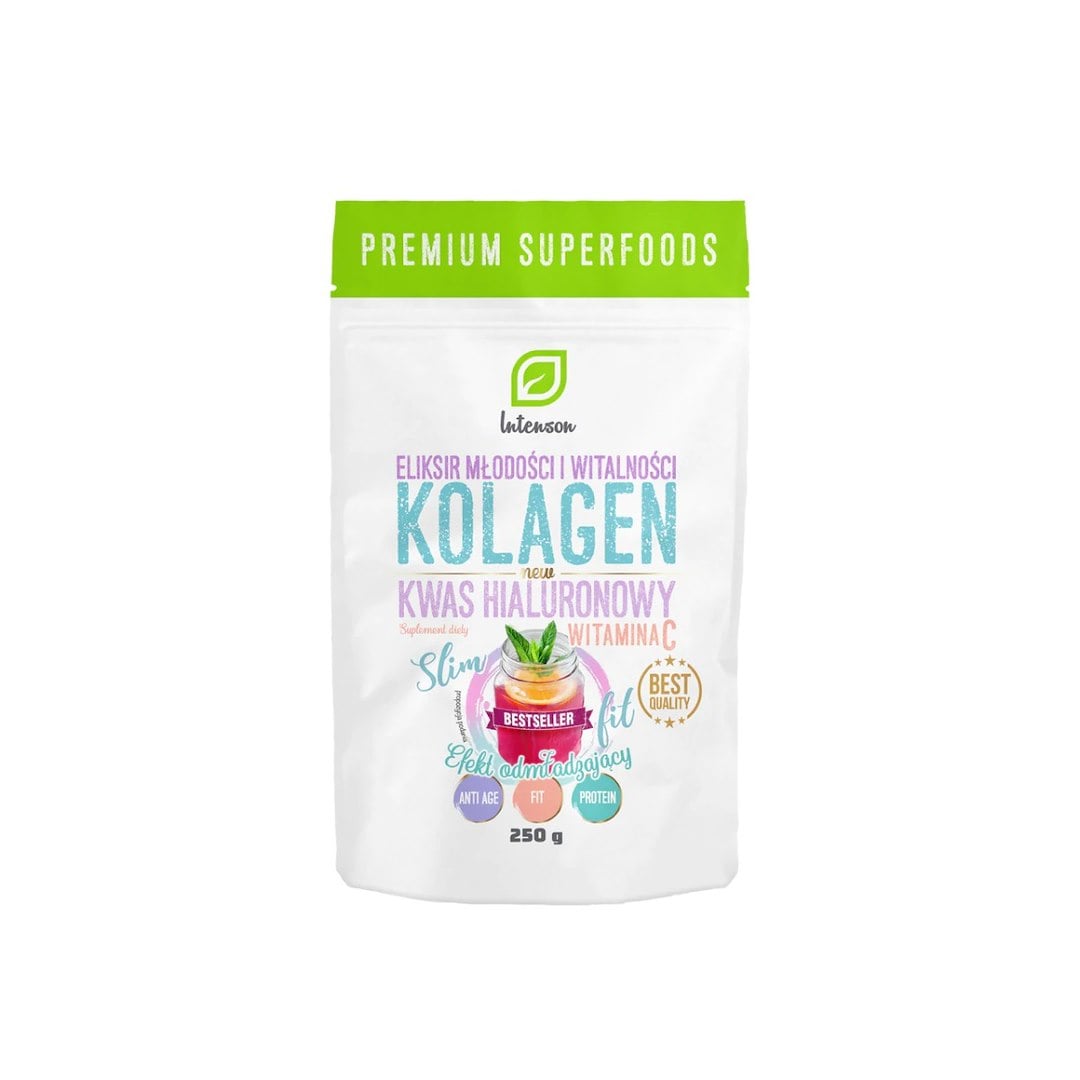 Intenson Kolagén + Vitamín C + Kyselina hyalurónová 250 g