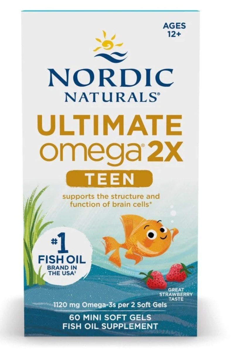 Nordic Naturals Ultimate Omega 2X Fish Oil TEEN 60 mini mäkkých kapsúl