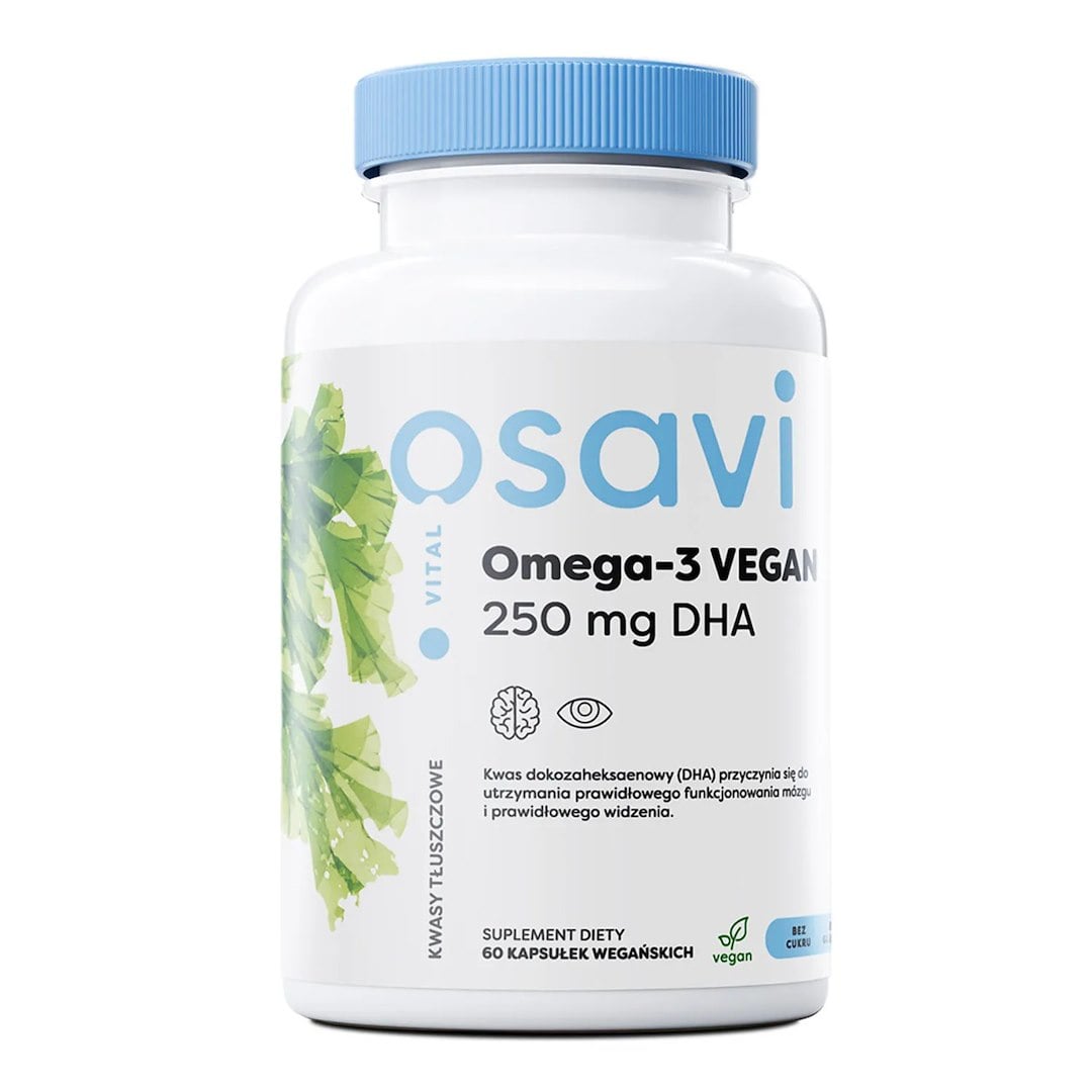 Osavi Omega-3 VEGAN Vital 250 mg DHA 60 vegánskych mäkkých kapsúl