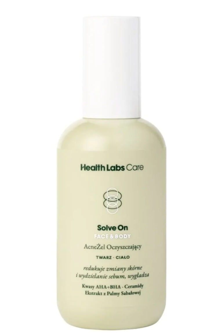 Health Labs Care Solve On FACE & BODY Acne čistiaci gél 200 ml